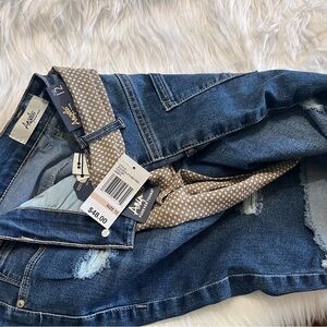 Brand new long length jean shorts